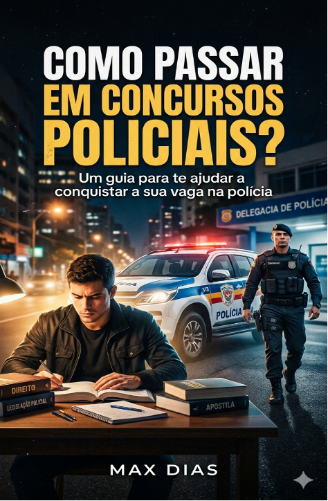 Capa do Livro: Como Passar em Concursos Policiais